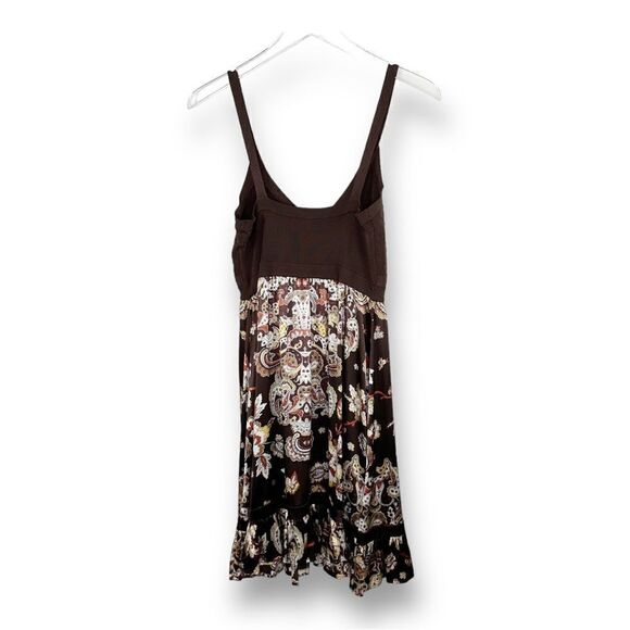 Bebe Silk and Bandage Paisley Print Mini Dress Sz Large - Picture 2 of 11